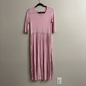 Pastel Pink Midi Dress | Women’s Medium